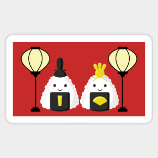 Hina Matsuri Onigiri Sticker
